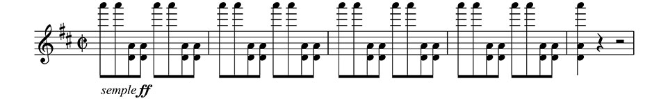 ヴァイオリン：開放弦を活かした広い音域の跳躍と重音 イメージ