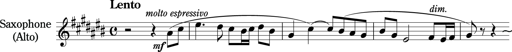 ラフマニノフ：交響的舞曲op.45　第1楽章　第98～102小節